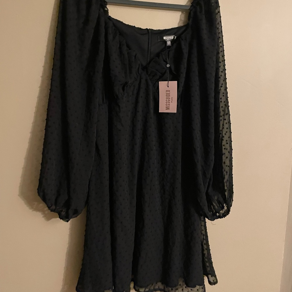 Misguided Ladies Lace Skater Mini Dress Size 14